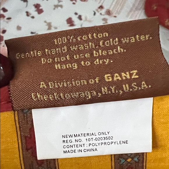 Embroidered Red Quilted Backpack - Picture 4 of 5